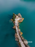 The Lone Chapel — Lake & Mountains, Greece