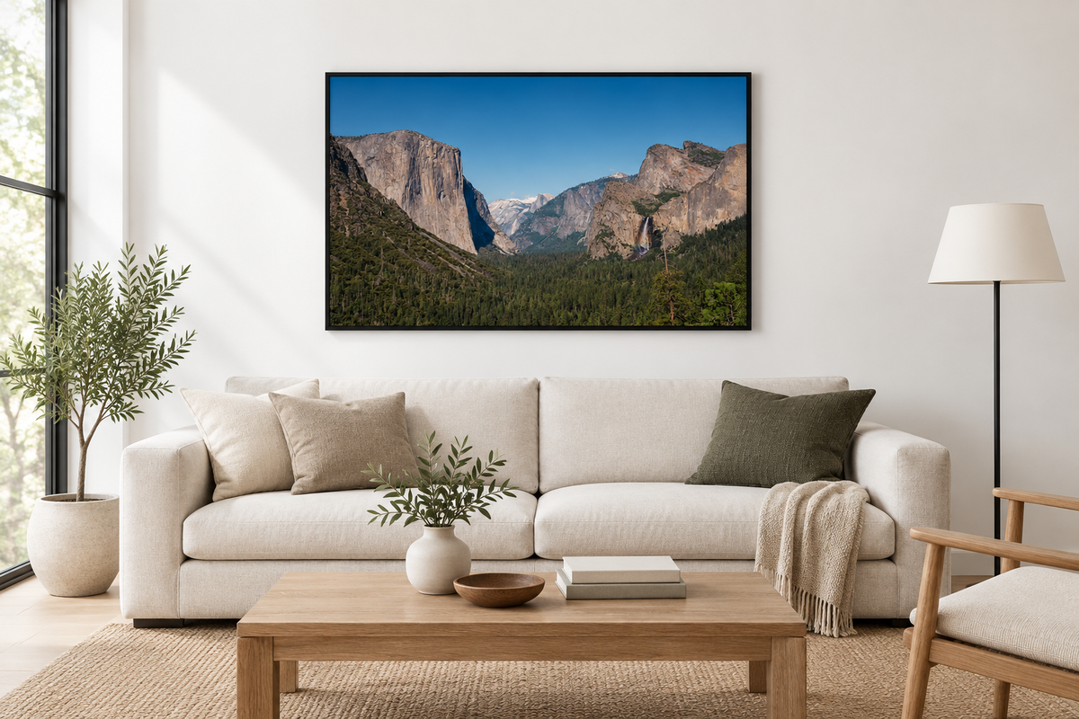 Yosemite Valley Tunnel View – Wall Art Mockup